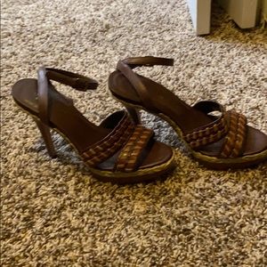 Ankle strap heel sandals